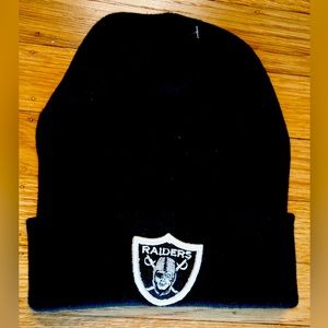 NWT Black Raiders Beanie